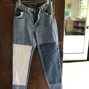 Patched jeans